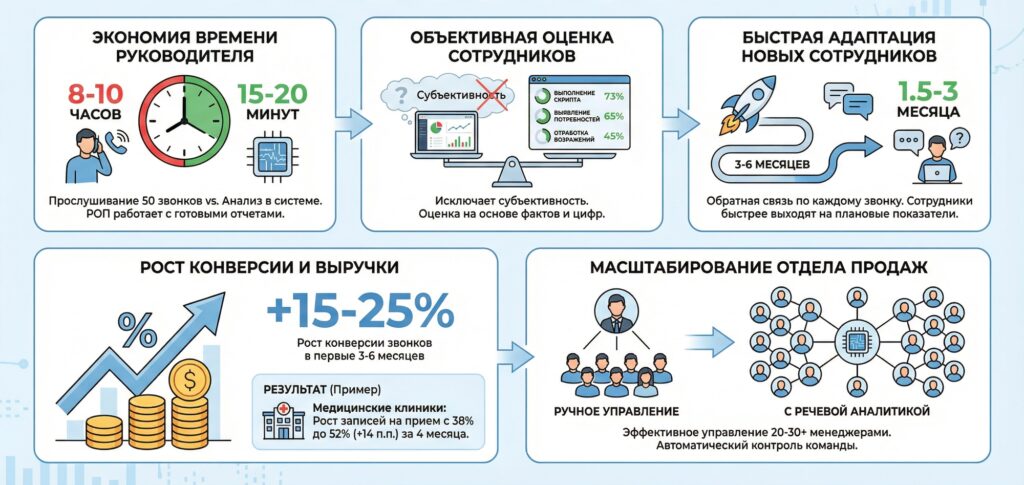 Преимущества Речевой аналитики для бизнеса