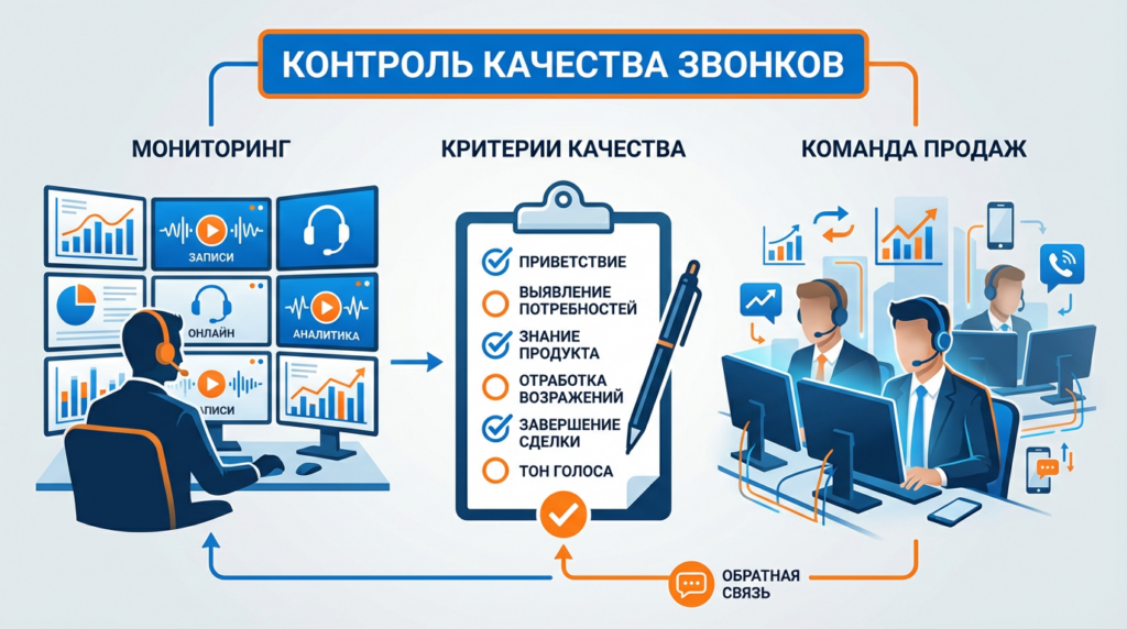 Контроль качества звонков в отделе продаж