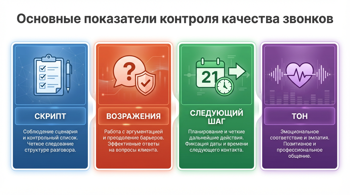 Ключевые метрики контроля качества звонков