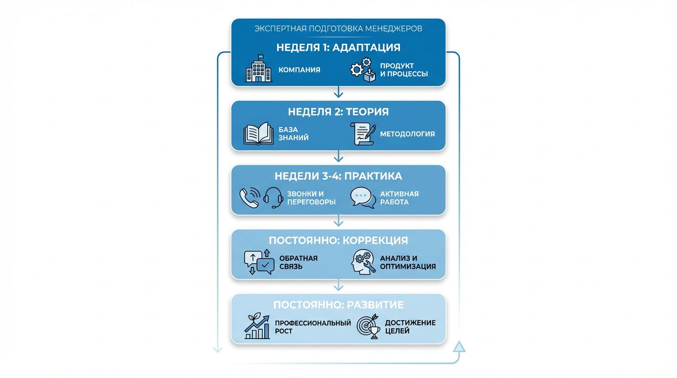 5 этапов обучения менеджера по продажам