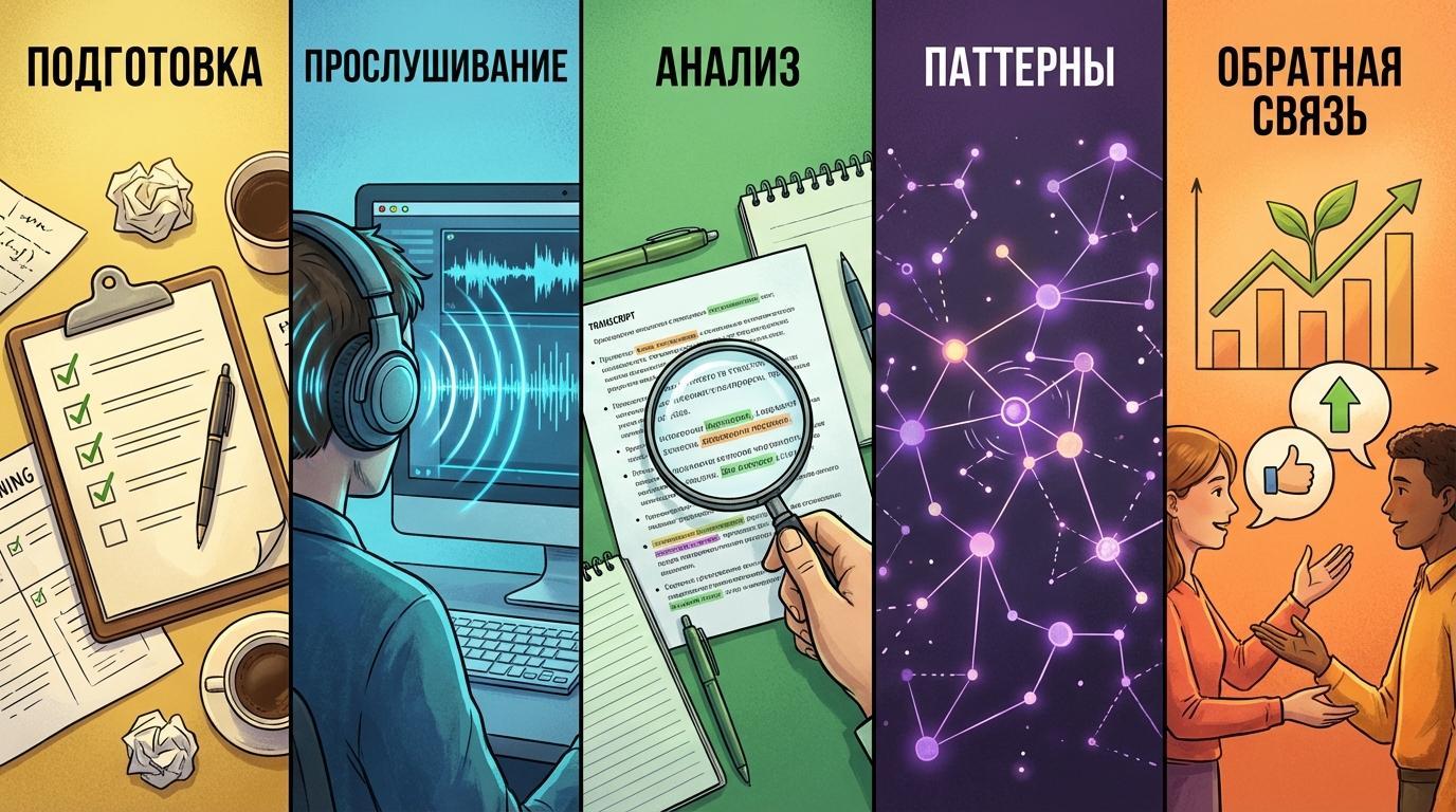 Пошаговый алгоритм анализа телефонного разговора