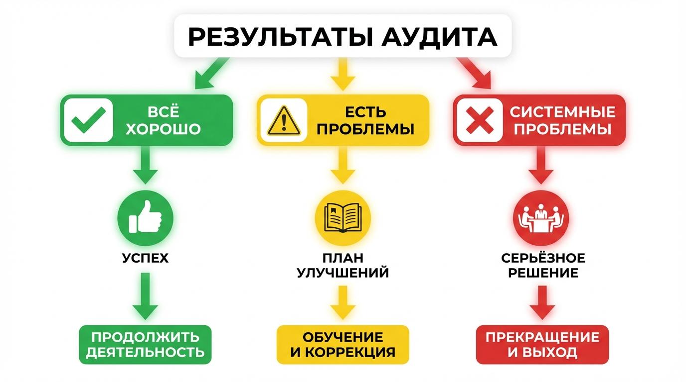 Анализ результатов проверки менеджера