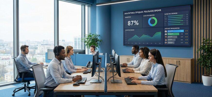 Анализ звонков ИИ в отделе продаж — автоматический контроль качества разговоров