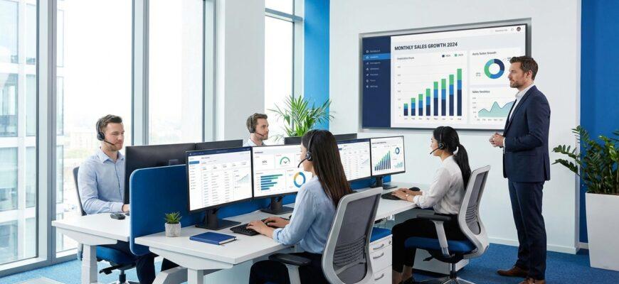 Как увеличить продажи — команда отдела продаж за работой