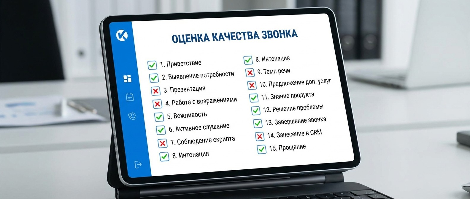 Чек-лист оценки качества звонка менеджера — 15 параметров проверки