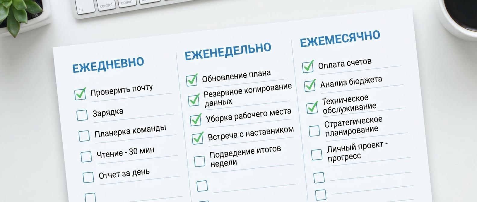 Чек-лист контроля менеджеров для руководителя отдела продаж