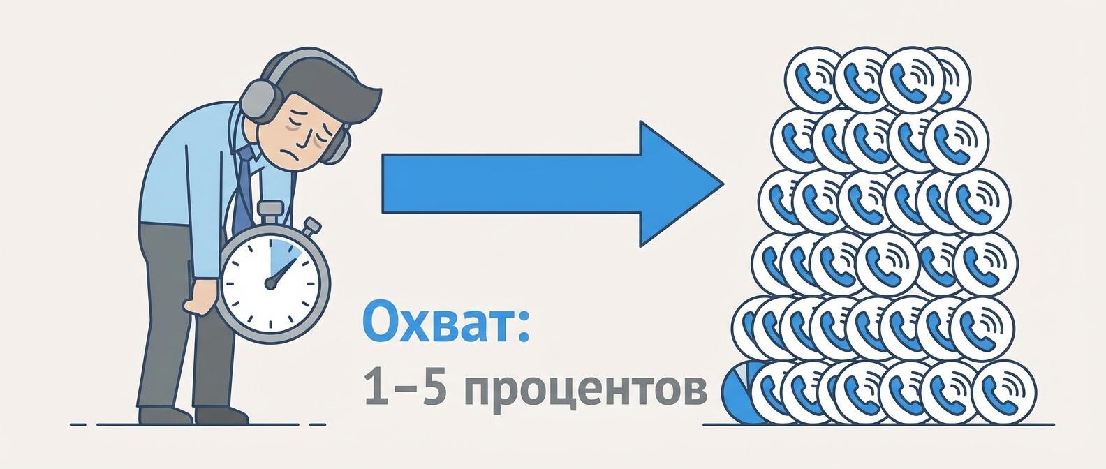Проблемы ручного контроля качества звонков в колл-центре