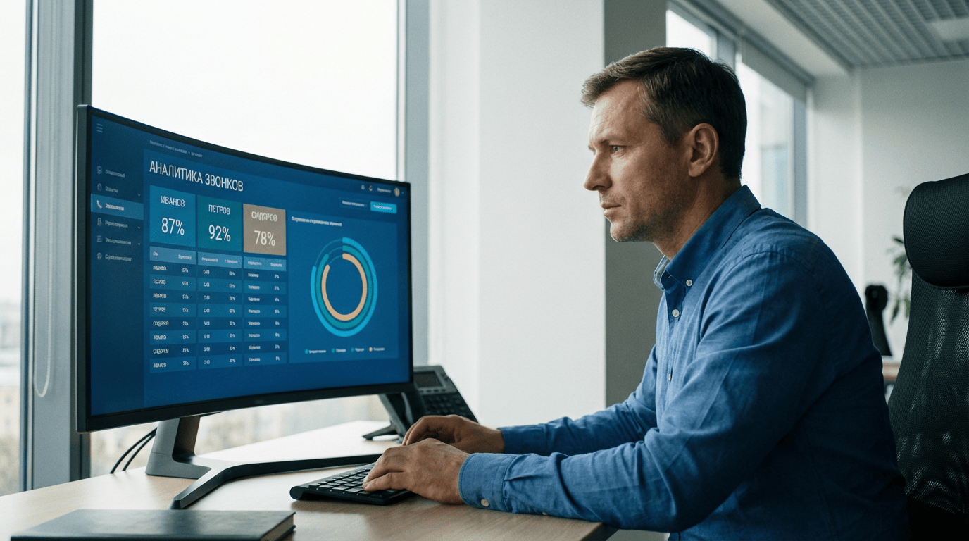 Контроль звонков менеджеров — РОП анализирует звонки отдела продаж