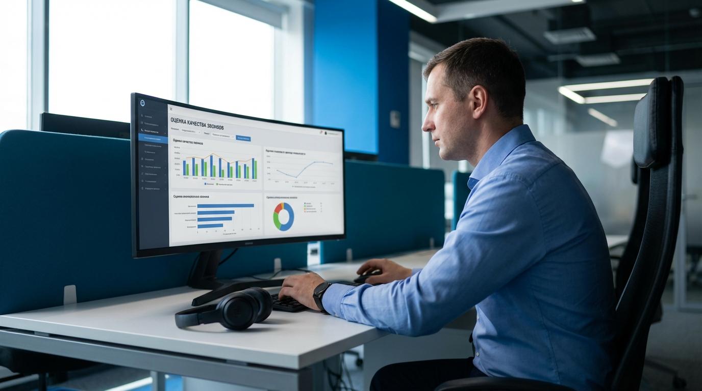 Оценка качества звонков менеджеров — РОП анализирует дашборд