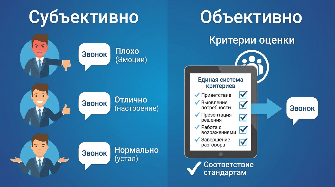 Проблемы субъективной оценки разговоров менеджеров