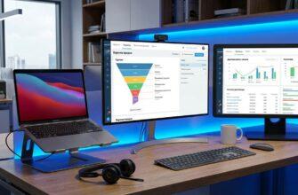 Рабочее место РОПа с несколькими мониторами и аналитикой