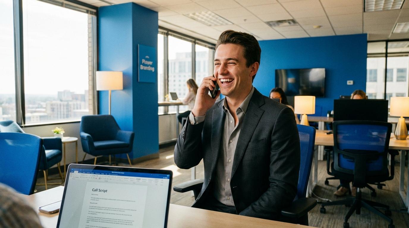 Скрипт звонка — менеджер разговаривает по телефону с клиентом