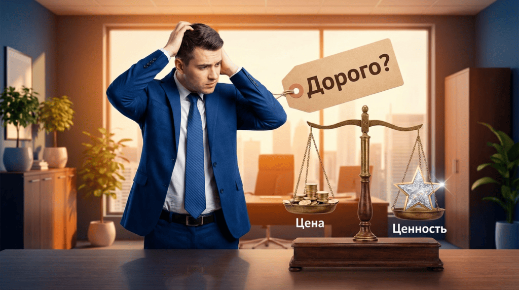 Возражение дорого в продажах — цена vs ценность