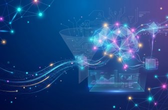 Искусственный интеллект для продаж — абстрактная визуализация AI технологий