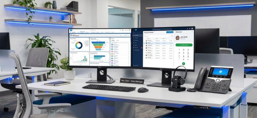 Интеграция телефонии с CRM — рабочее место менеджера