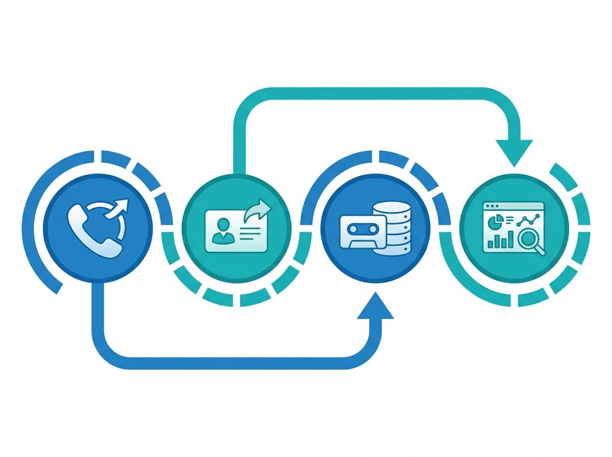 Функции интеграции телефонии с CRM — инфографика