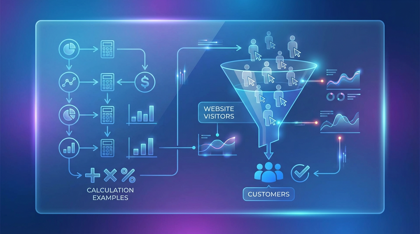 Примеры расчета конверсии — инфографика с практическими кейсами
