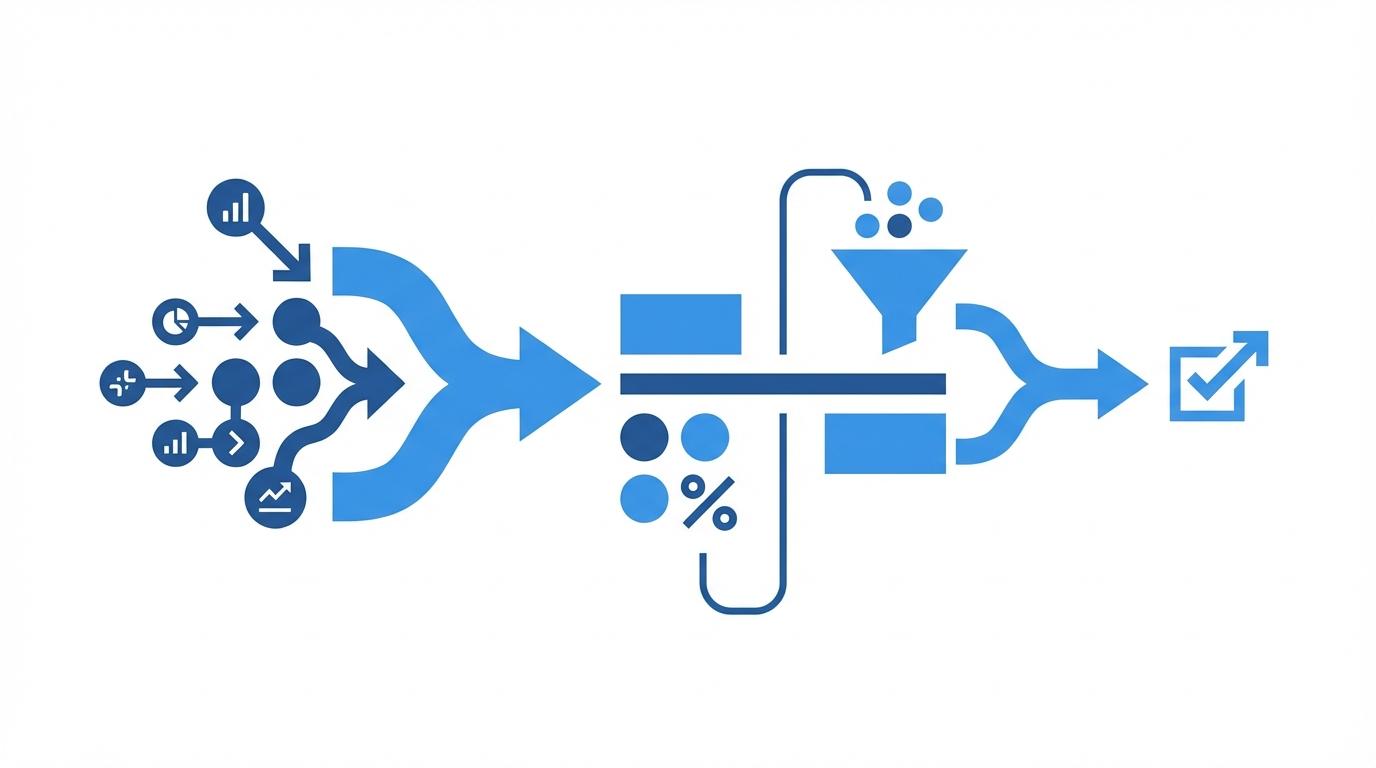 Формула расчета конверсии — визуализация математической формулы