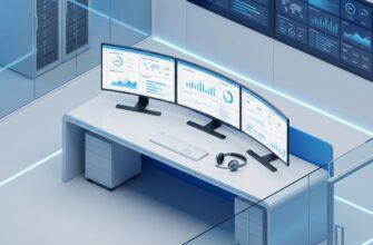 Контроль диспетчера: рабочее место с мониторами KPI и аналитики