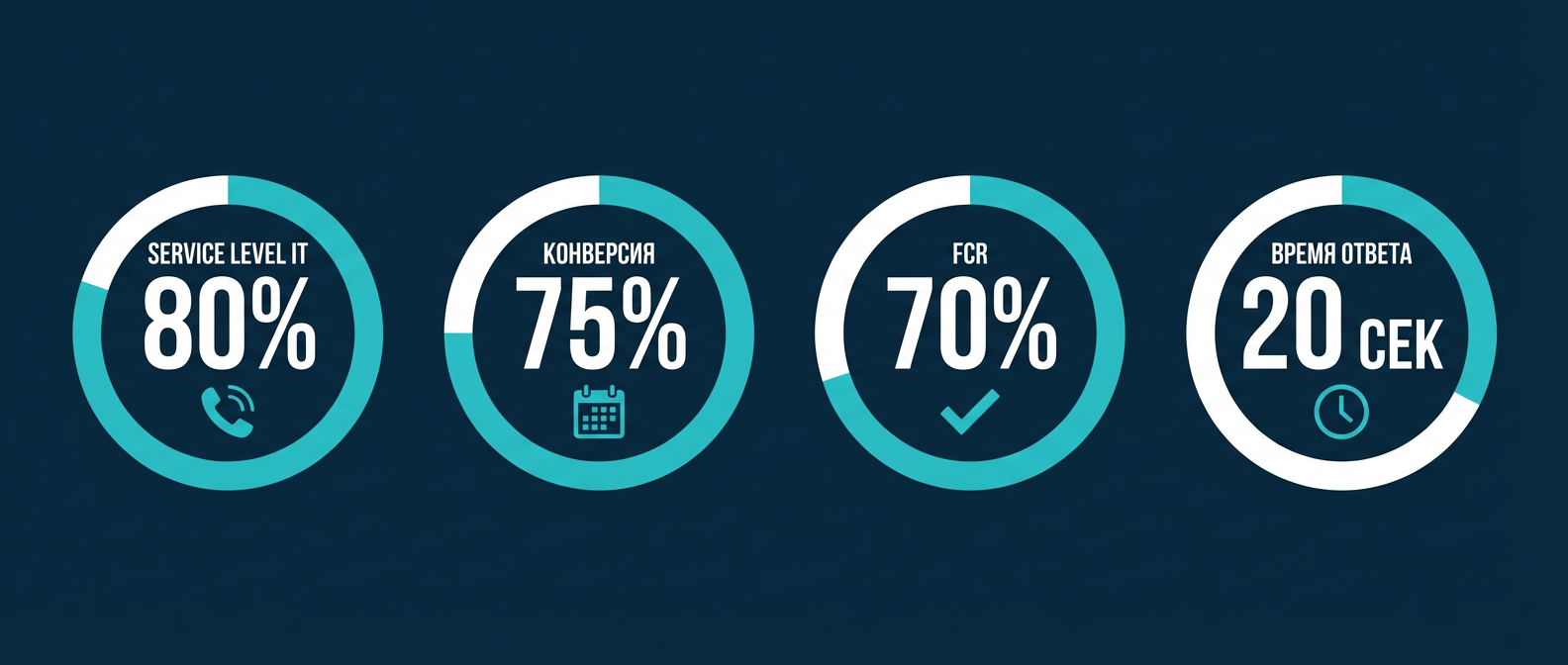 KPI медицинского колл-центра: Service Level, конверсия записи, FCR