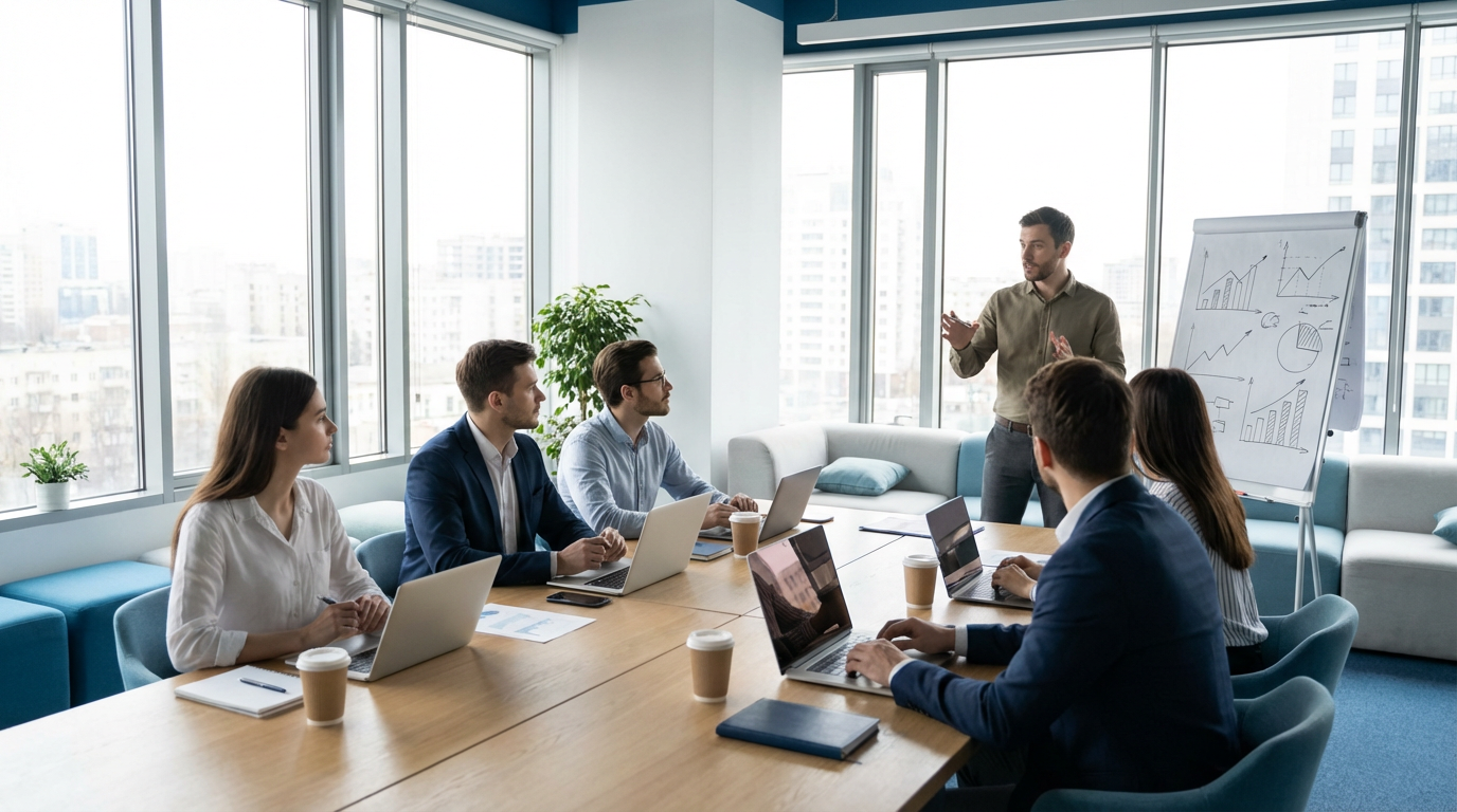 Обучение менеджеров по продажам в современном офисе