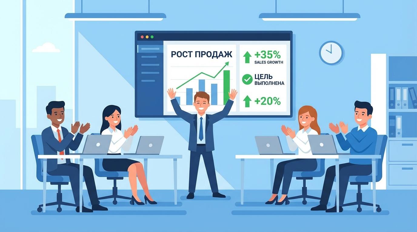 Мотивация менеджера по продажам — команда достигает целей
