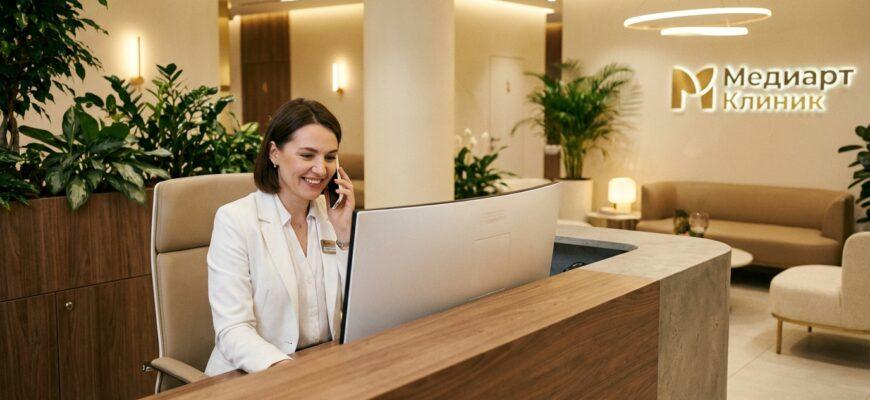 Обучение администраторов клиники - администратор записывает пациента по телефону