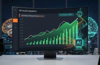 Автоматизация продаж с помощью ИИ - дашборд аналитики отдела продаж