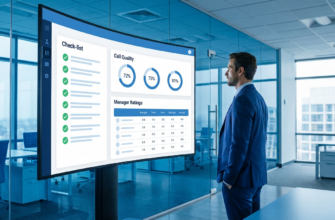 Чек-лист аудита звонков на экране дашборда аналитики