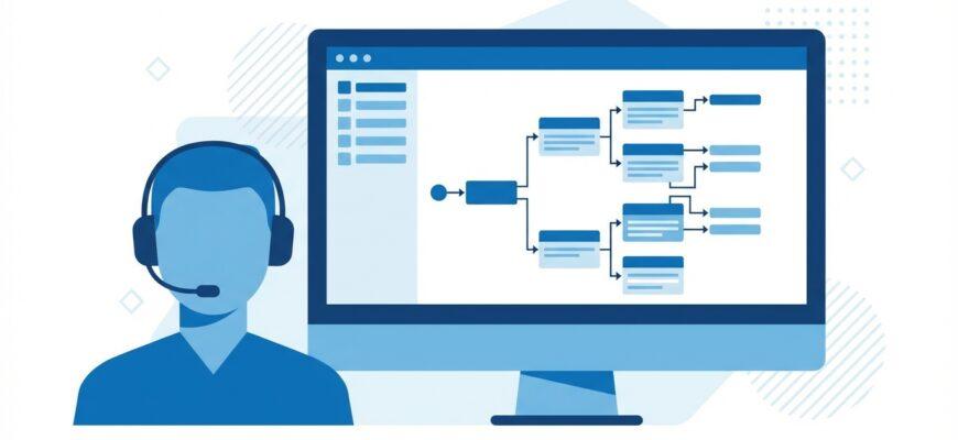 Конструктор скриптов продаж — интерфейс программы для создания сценариев разговоров