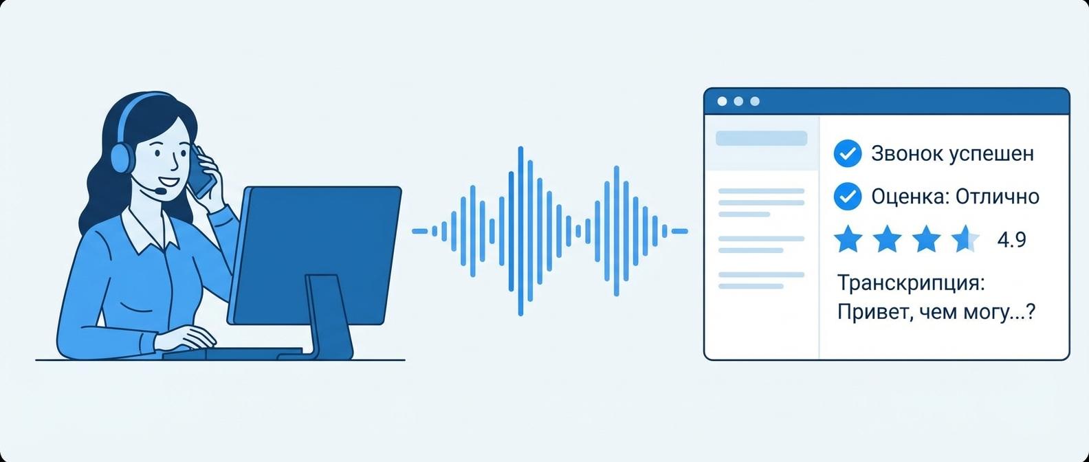 Контроль телефонных коммуникаций при доставке - анализ звонков диспетчеров и курьеров