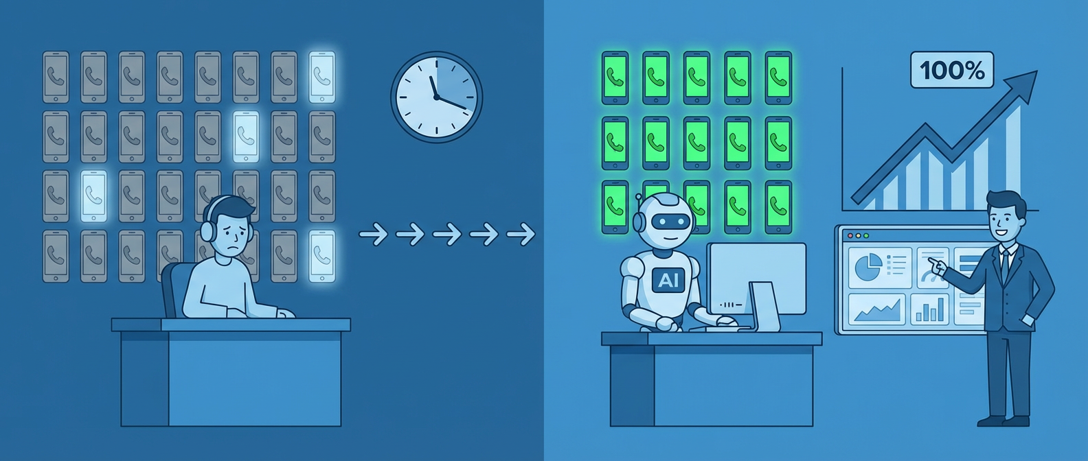 Контроль соблюдения регламента — автоматический анализ 100% звонков