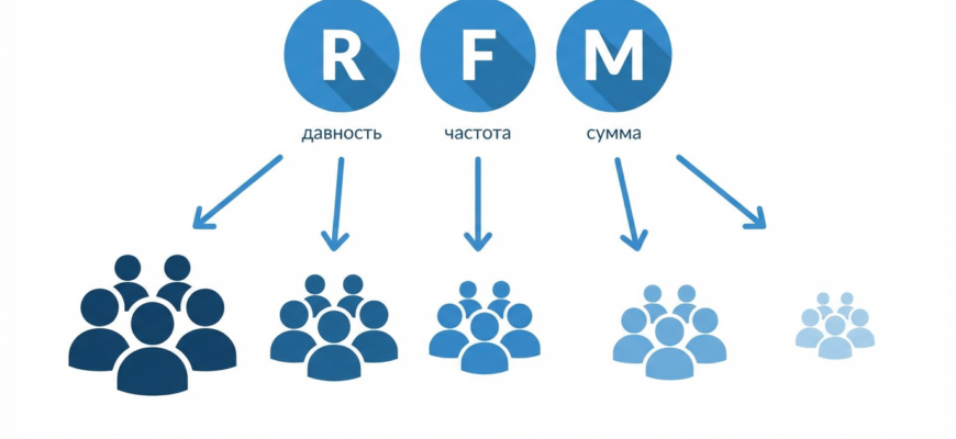 RFM-анализ клиентской базы - сегментация по давности, частоте и сумме покупок