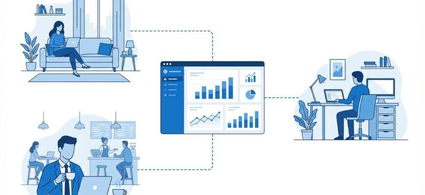 Удалённый отдел продаж - менеджеры работают из разных локаций, объединённые единой системой