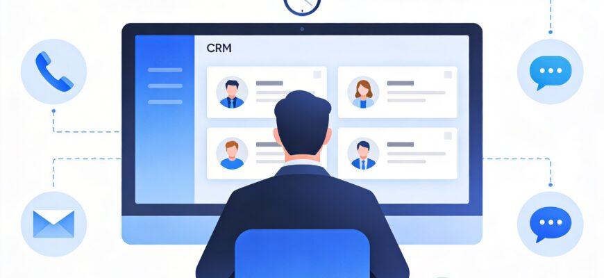Обработка входящих заявок - менеджер работает с CRM-системой