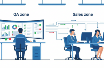 Отдел контроля качества - специалист ОКК анализирует работу менеджеров