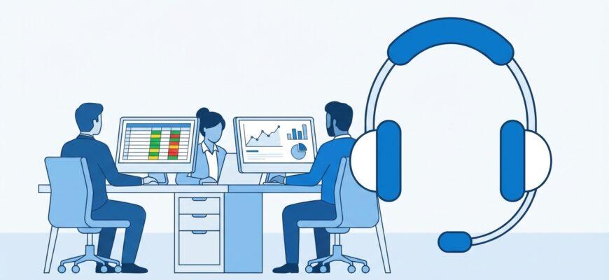 Отдел контроля качества звонков - специалисты анализируют разговоры менеджеров