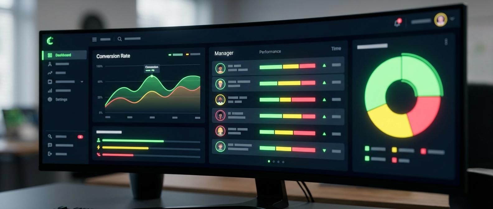 Дашборд контроля качества звонков при продаже услуг