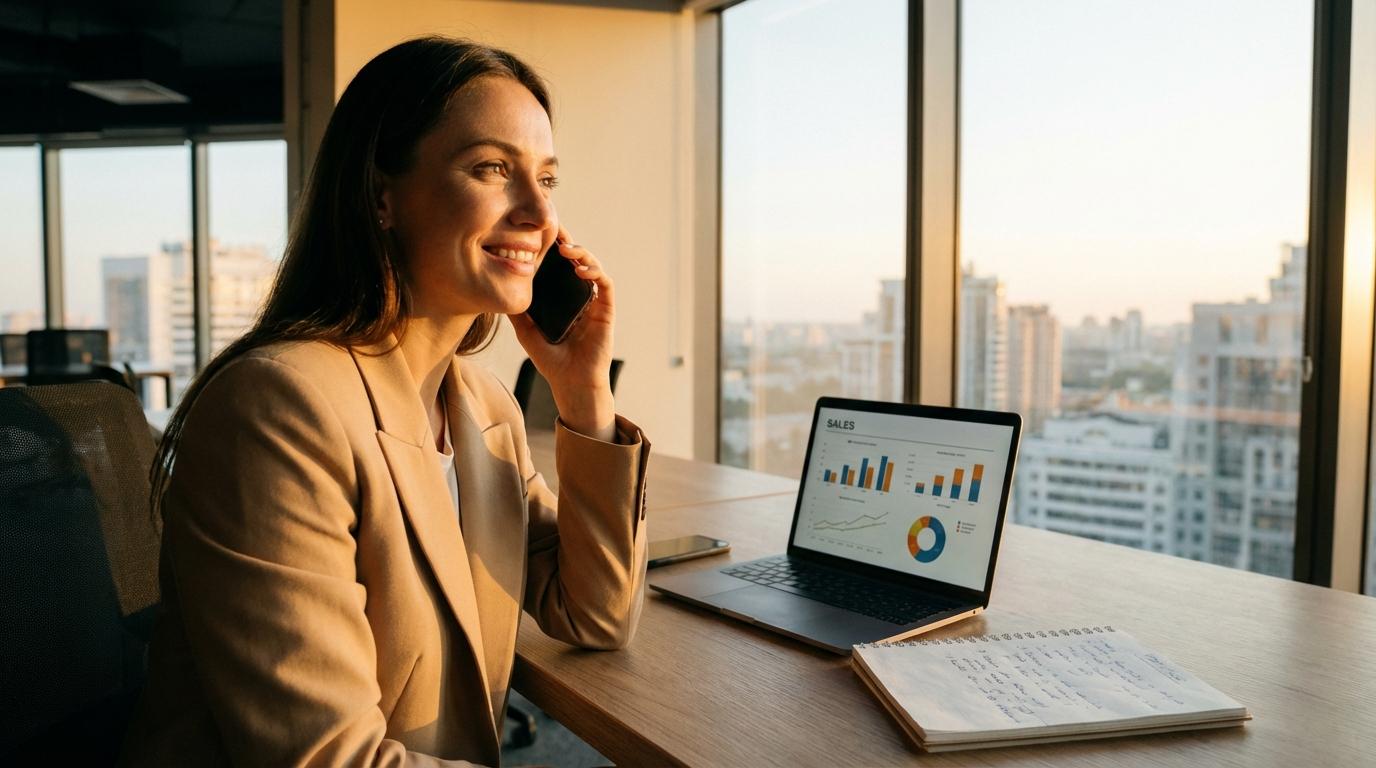 Менеджер продает услугу по телефону - продажа услуг по телефону