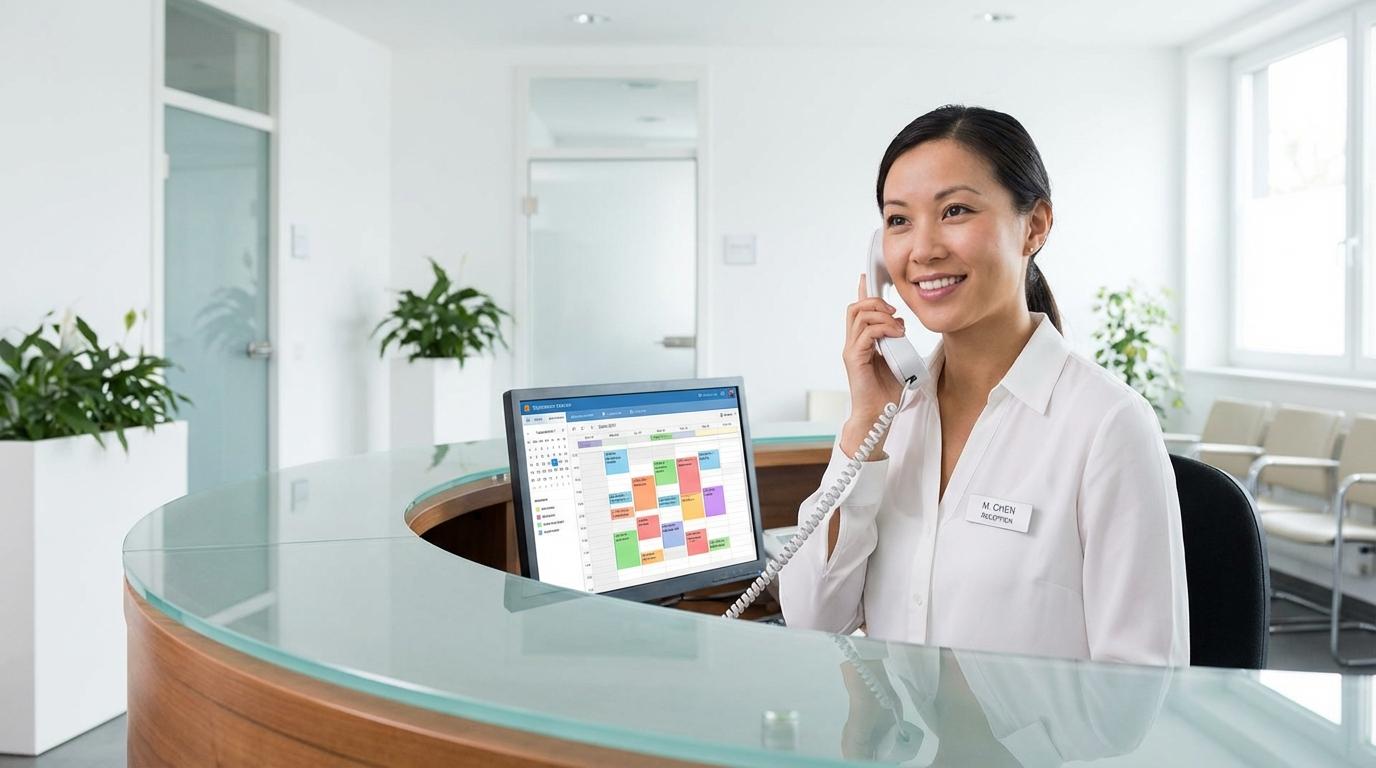 Администратор клиники работает по скрипту входящего звонка