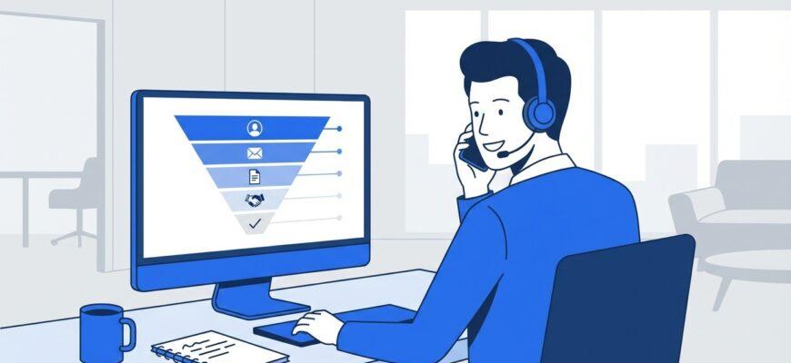 Техника продаж по телефону - менеджер ведет звонок по структурированному скрипту
