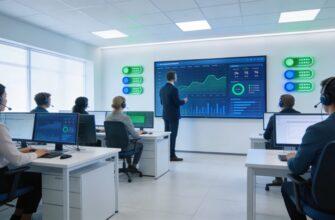 Управление колл-центром - дашборд с метриками и операторы