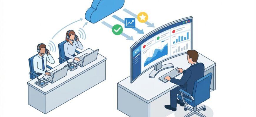 Внедрение речевой аналитики в отдел продаж - схема процесса