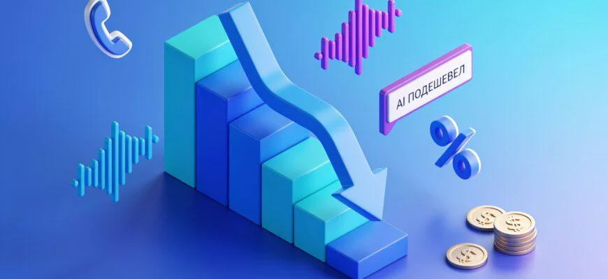 Анализ 100% звонков стал выгодным после удешевления AI — падение стоимости обработки