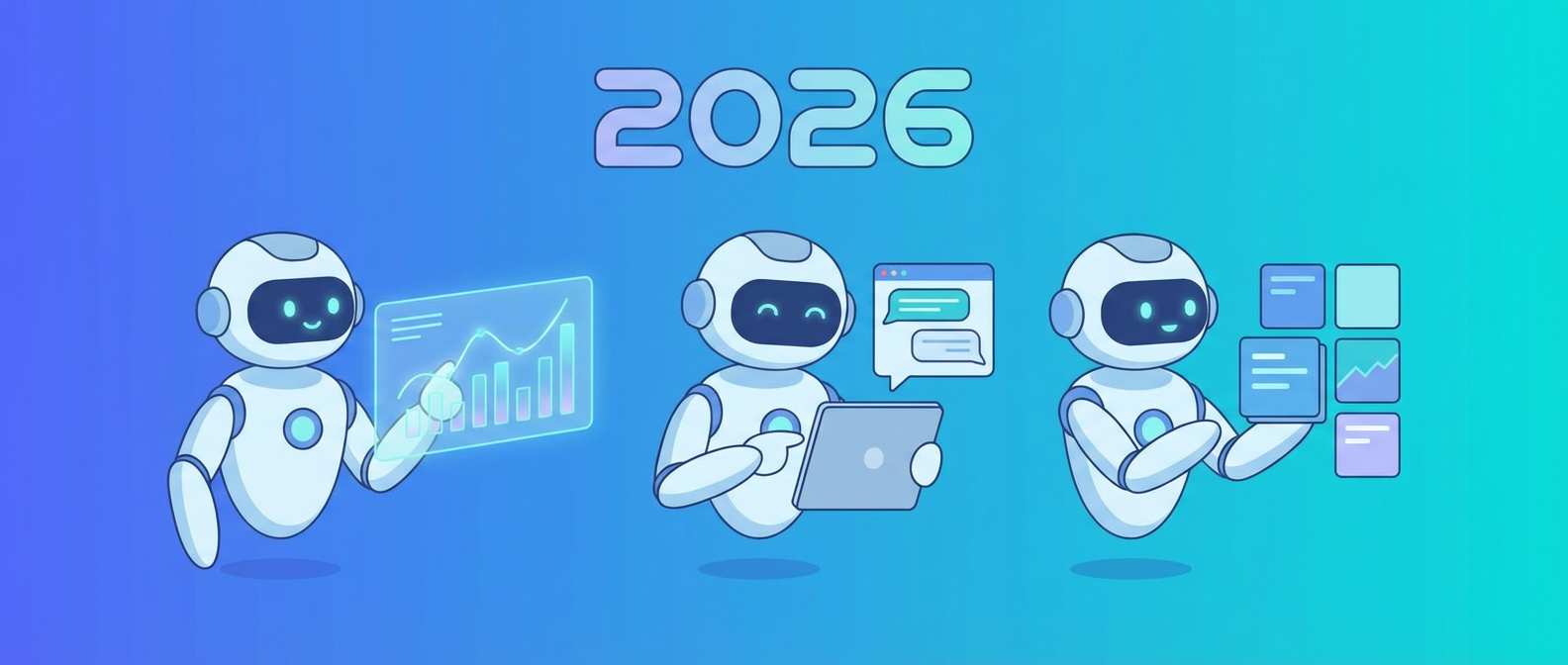 Тренды ИИ для бизнеса в 2026 году -- ИИ-агенты и генеративный искусственный интеллект